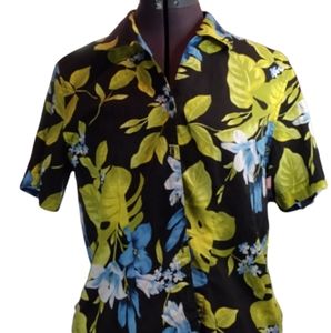 Erika tropical print blouse, S